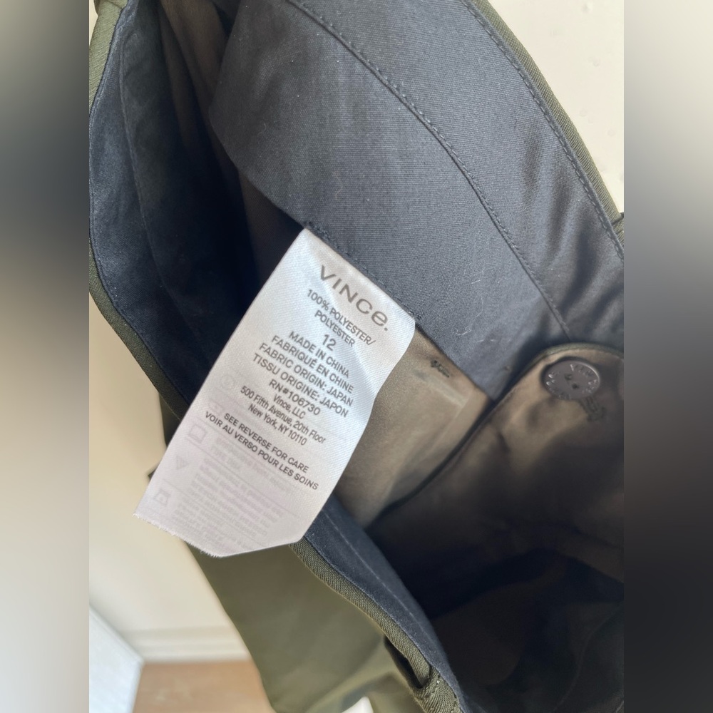 Vince Tailored Crop Ankle Pants in Dark Olive Size 12 - Picture 5 of 6